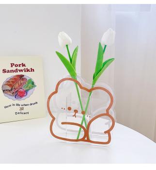 Großhandel B2B dekorative Acryl Stifthalter Organisator brauner Bär design
